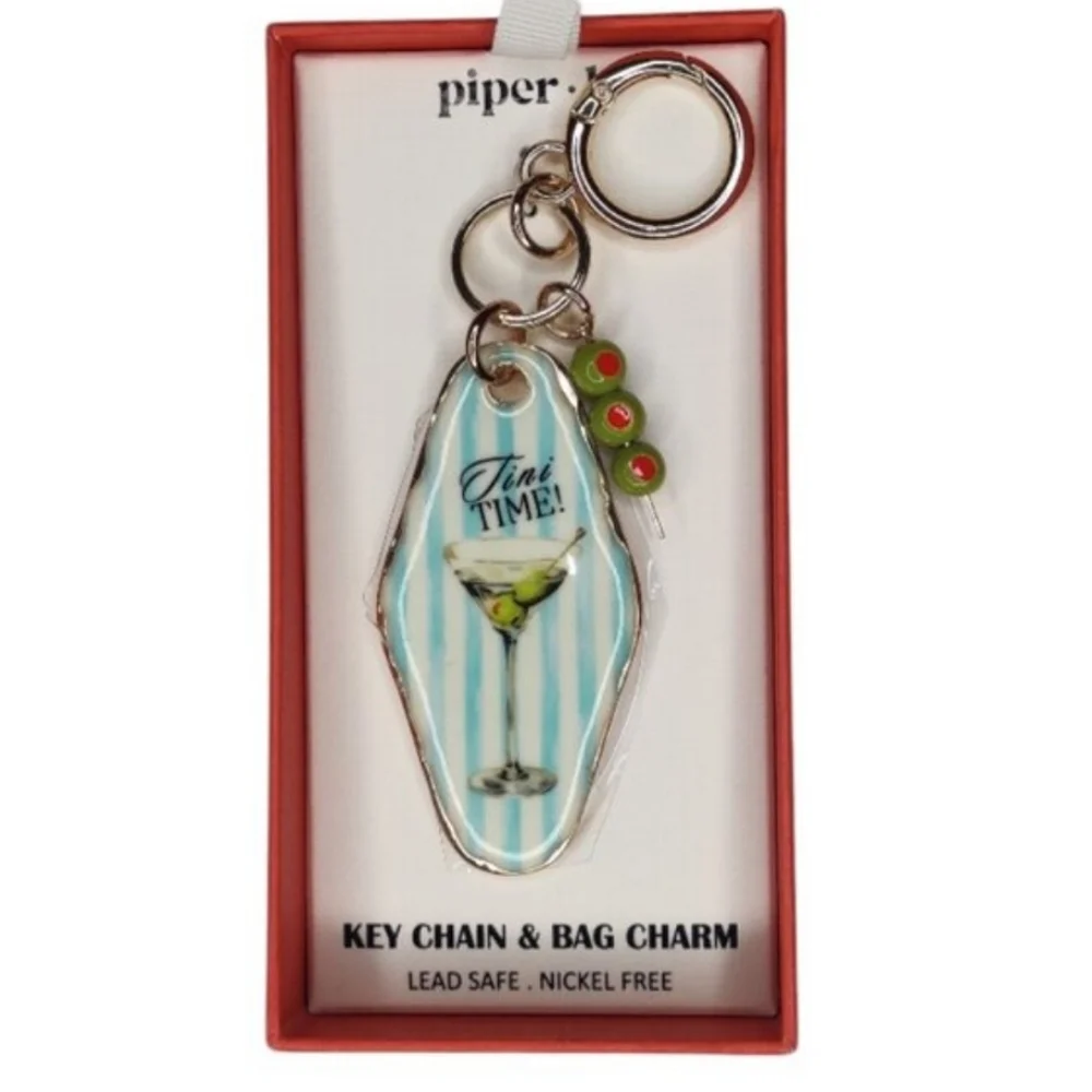 Piper K Tini Time Bag Charm Keychain